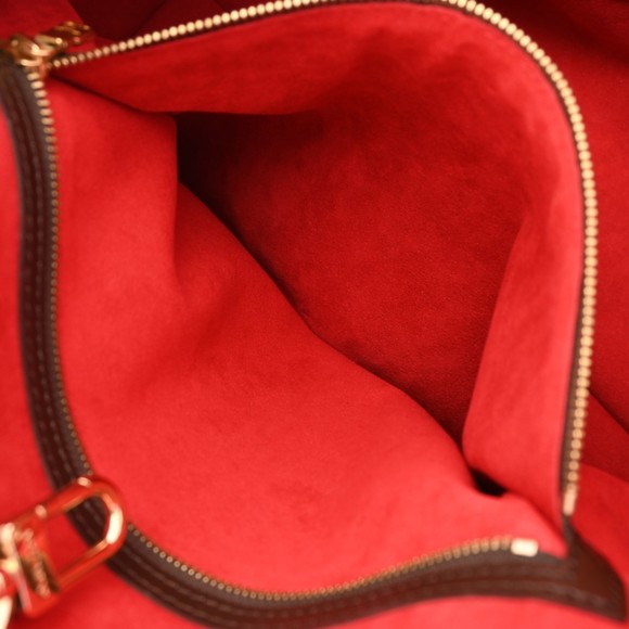 LOUIS VUITTON Damier Hampstead MM Tote Bag Brown N51204 Canvas Handbag - Picture 12 of 13